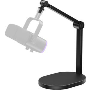 InnoGear Studio Mic Stand, Max Load 2.64 lb Microphone Arm Desk Mount Desktop Microphone Stand for Fifine AM8 K669B Blue Yeti HyperX QuadCast SoloCast AT2020, Webcams Cameras, Black