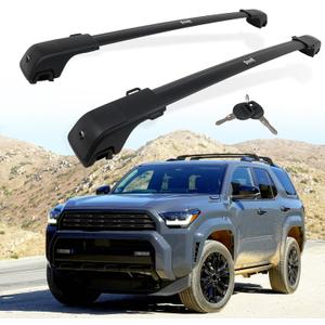 330LBS Lockable Cross Bars Roof Rack Fit for 2025 2026 Toyota 4Runner Aluminum Crossbars Cargo Bar Luggage Baggage Carrier Rooftop Accessories, for Storage Bag Kayak Snowboard Canoe Bike