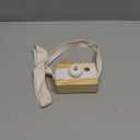 Baby Toy Wooden Mini Camera Toy, Baby Kids Cute Mini Sharpe Toy, Neck Hanging Photographed Props for Baby Toddlers Children Kids' Room Hanging Decor Gift (White)