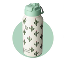 BOTTLE BOTTLE 32oz Insulated Water Bottle Stainless Steel Sport Water Bottle with Straw Dualuse Lid Design for Gym with Pill Box (Sweet Oasis)