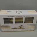 N9R 300PCS Gold Plastic Silverware, Heavy Duty Gold Plastic Cutlery Set Disposable Flatware Dinnerware, 100 Forks, 100 Spoons, 100 Knives, Perfect for Party, Wedding and Daily Use