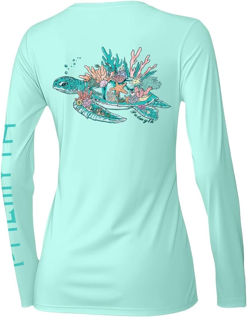 Palmyth Fishing Shirts for Women UPF 50+ Sun Protection Long Sleeve T-Shirt (Medium)