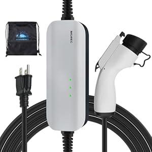 Level 1 EV Charger, 15A 110V Nema 5-15 Plug, Portable Electric Car Charger with 20FT Cable, Home Charging Station for All J1772 Electric Cars