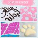 HTVRONT Puff Vinyl Heat Transfer, Light Pink, 10" x 6ft
