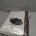 6x12FT Clear Tarp, Tarp Waterproof, Clear Plastic Tarps Heavy Duty Waterproof with UV Resistance and Grommets, Greenhouse Plastic for Gardening, Farming,Nursery,Garden