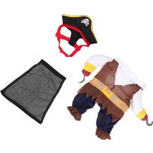 BESPORTBLE 1set Adorable Pirate Dog Costume Hat for Halloween Pet Outfit for Themed Parties Activities for Cosplay and Festivals
