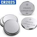 3 x GutAlkaLi CR2025 3V Lithium Battery, CR 2025 Batteries, 10 Count