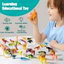 JOYIN 69 Pcs Small Animal Figures, Mini Jungle Toy Set with Sensory Bin, Realistic Wild Forest Playset, Zoo, Ocean, Farm Animals Figurines, Dinosaur Party Favors, Easter Gifts for Boys and Girls 3-5