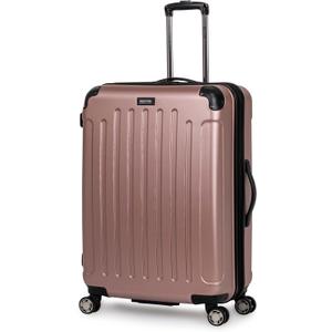 Kenneth Cole REACTION Renegade Luggage Expandable 8-Wheel Spinner Lightweight Hardside Suitcase, Rose Gold, 28-Inch Checked