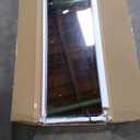 Full Length Mirror 48x14 Inches - Over The Door Hanging Mirror for Bedroom, Living Room, Closet - Arch Floor Mirror, Door Mirror with Black Frame - No Drill Easy Install