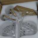 Bathroom Vanity Gold Light Fixture, 2 Lights Bathroom Lighting Matte Antique Brass Finish with Crystal Glass Shade, Gold Vintage Vanity Light for Bathrooms