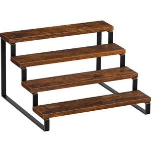 Giikin Display Risers, 4 Tier Display Stand for Perfume, Makeup, Figures and Dolls Collection, Tiered Display Stand Risers for Retail Display Cupcake Display, Counter Shelves for Kitchen Bathroom Shop