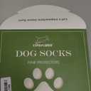 EXPAWLORER Anti-Slip Dog Socks,Dog Boots&Paw Protectors to Prevent Licking,Dog Shoes for Hot/Cold Pavement, Double Sides Non-Skid Traction Control on Hardwood Floor for Senior Dogs (Small (4 Count), Black), Size Small