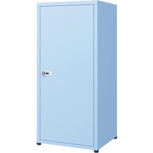 MIOCASA Metal Storage Cabinet with Lock, 3 Adjustable Shelves Single Door Steel Locker for Home, Office & Garage (Blue)