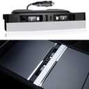 Car USB Hub Charger for Tesla Center Console with Fast Charging Retractable Cables Phone Charger Docking Station Accessories(2 Type-C(Model Y Juniper 2025-2026 & Model 3 Highland 2024-2026))