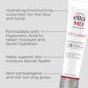 EltaMD UV Lotion SPF 30+ Sunscreen Moisturizer for Face and Body, Mineral Based with Zinc Oxide and Hyaluronic Acid for Sensitive Skin, Non-Greasy & Fragrance-Free.