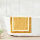 CozeCube Bath mats for Bathroom Non Slip, Fluffy Shaggy Bath Rugs for Bathroom Washable, Extra Soft and Absorbent Bath Rugs for Shower Sink, Kitchen Sink, Harvest Gold, 24" x 36"