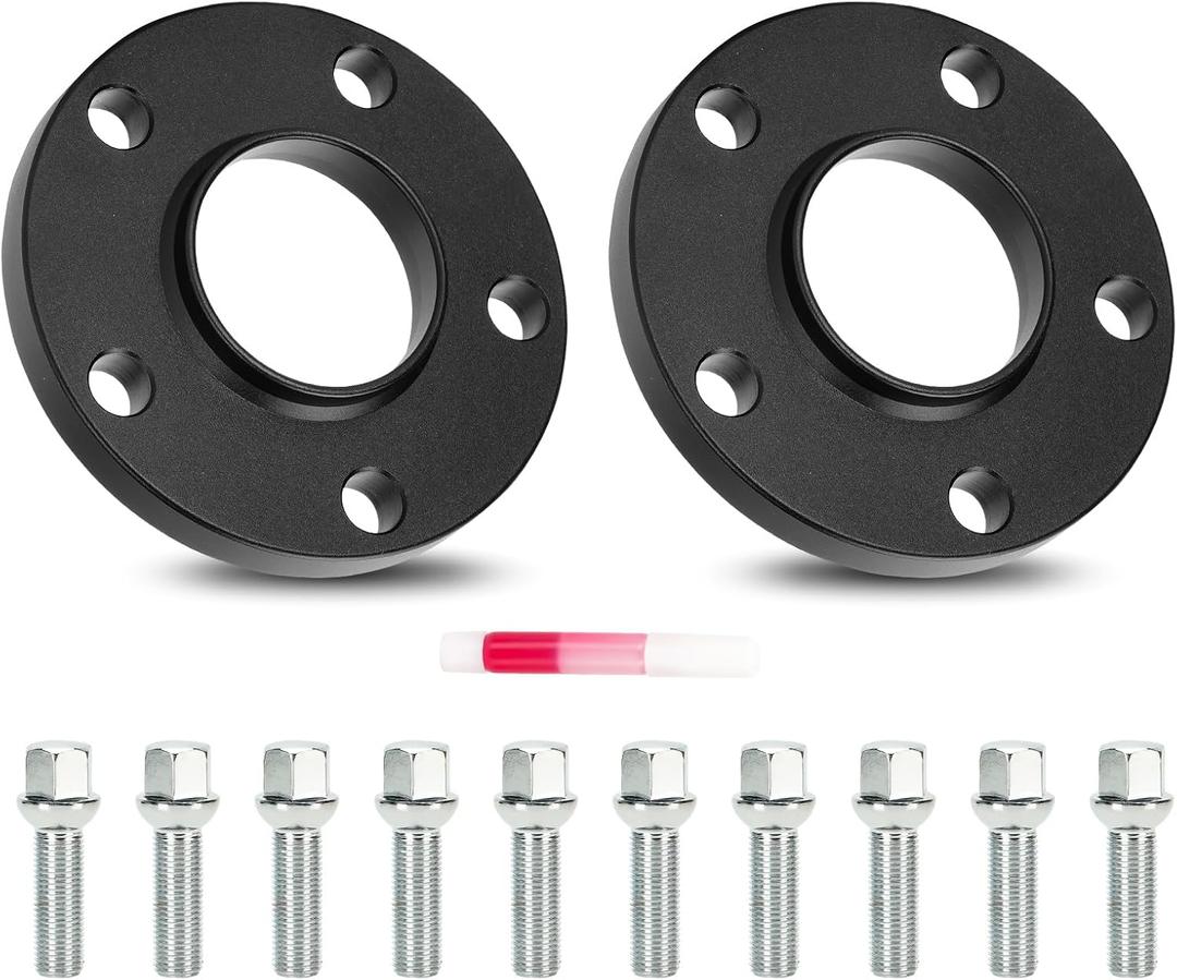 TadaMark 5x112 Hubcentric Wheel Spacers 15mm 5 Lug Wheel Adapter fit for Mercedes Benz Audi A160 A180 A190 A200 B180 B200 B250 C230 C280 C300 C350 C63 B8 A4 S4 A5 S5 66.6mm Bore with M14x1.5 Studs 2pc