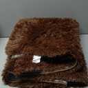 Soft Runner Rugs for Bedroom Hallways, 2x4 Brown Fluffy Shag Throw Area Rug Non Slip for Bedside Dorm, Long Shaggy Furry Carpet for Nursery Living Room