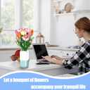 Flower Bouquet Building Set Tulips Rose with Vase for Adults -1011pcs