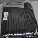 Sofa Armrest Protectors - 2pcs Anti-Slip Couch Arm Covers, 22x26 inch (Black)