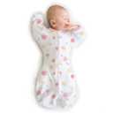 Amazing Baby Transitional Swaddle Sack, Arms Up Half-Length Sleeves & Mitten Cuffs, Swaddle for Newborn Transition to Baby Sleep Sack Wearable Blanket, Sm, 0-3 Month, 6-14 lb, Little Watercolor Roses