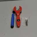 Ratcheting Tubing Cutter, Copper Pipe Cutter, Tubing Cutter 5/16" To 1 1/8", 2 in 1-360 Close Quarters Tube Compact Cutter with Deburring Tool, Pex Cutter Tool for Cutting Copper and Metal Pipes.