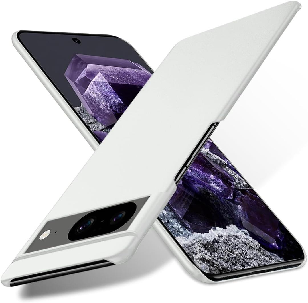 Bastmei for Google Pixel 8 Case,Extremely Light Ultra-Light Super Slim Camera Protection Hard PC Cover Case for Google Pixel 8 (Ash-Colored)