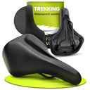 VELMIA Bike Seat 100% Waterproof I Bicycle Seat with Ergonomic Design - Bike Seats for Men and Women - Perfect for Trek Bikes & Peloton I Mountain Bike seat, Bike Saddle