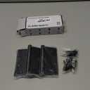 3 Pack goldenwarm Matte Black 4'' Door Hinges for Exterior Doors Ball Bearing Door Hinges 4in x 4in with Square Corners, Heavy-Duty, 304 Stainless Steel