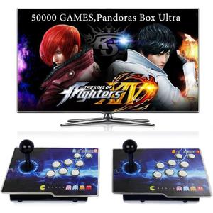50000 in 1 Pandoras Box Ultra Arcade Game Console , Retro Game Machine for PC Projector 4K TV, 3D Games, Search/Save/Load/Pause Games, 1280X720,256G TF, USB-C Charging