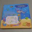 Water Doodle Mat - Kids Painting Writing Color Doodle Drawing Mat Toy Bring Magic Pens Educational Toys for Age 3 4 5 6 7 Year Old Girls Boys Age Toddler Gift (Ocean)