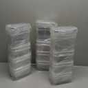 PRAKI Airtight Food Storage Containers Set with Lids - 24 PCS, BPA Free Kitchen and Pantry Organization, Plastic Leak-proof Canisters for Cereal Flour & Sugar - Labels & Marker (Black)