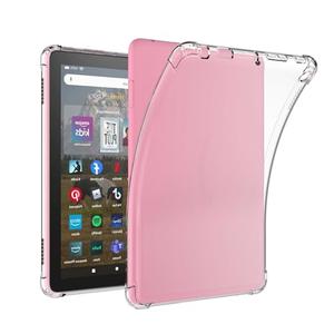 Clear Case for Amazon Kindle Fire HD 8 12th Generation 2024 Release & Fire HD 8 2022 12th Gen 8" Tablet, Transparent Soft TPU, Shockproof Silicone Shell Thin Slim Anti-Scratch Cover (Clear)