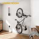 monTEK Swivel Bike Wall Mount, No Heavy Lifting Required Bike Wall Mount, Bike Hangers for Garage, Space-Saving Bike Rack Garage, Easy to Load and Unload, Bike Hanger Can Hold Up to 77 lbs, 2 Pack