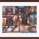 MCS 24x30 Puzzle Frame for Finished Puzzles, Walnut Woodgrain Vertical & Horizontal Wall-Mounted Large Picture Display for Preservation (1-Pack)