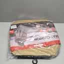 Motor Trend Seat Covers for Cars Trucks SUV, Faux Leather Beige Padded Seat Covers with Storage Pockets, Premium Interior Car Seat Cover, 2 x Front Seat Covers