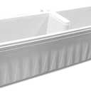 Bama Railing Planter with Adjustable Brackets, 32" ,White