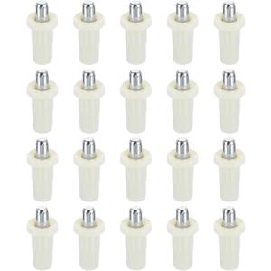 uxcell 100pcs Shutter Repair Pins, Spring Loaded Plantation Shutter Replacement Repair Pins Metal Plantation Shutter Pins Louvers Staples for Windows, White(1 x 0.41 x 0.28 Inch)