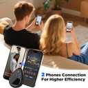 OUTXE Wireless Auto Clicker for iPhone, Bluetooth Phone Screen Tapper with Battery for Hands Free, Silent & Adjustable Speed Finger Clicker for Tiktok Live Broadcasts Likes, Gaming, Reward Task