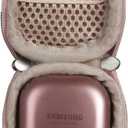 Adada Hard Travel Case for Samsung Galaxy Buds Live/Samsung Galaxy Buds Pro/Samsung Galaxy Buds 2 True Wireless Earbuds (Rose Gold)