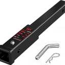 TYT Trailer Hitch Extension 18" inch, Trailer Extender for 2-inch Receiver with 5/8" Advanced Hitch Pin, 3500 lbs GTW / 350 lbs TW