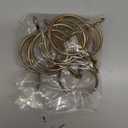 Ivilon Drapery Eyelet Curtain Rings - 2.3" Ring for Curtain Hook Pins, Set of 14 - Warm Gold