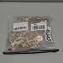 Floerns Women's Cheetah Print One Shoulder Tank Top Sleeveless Ruched Floral Vest Shirts (Large, Khaki)