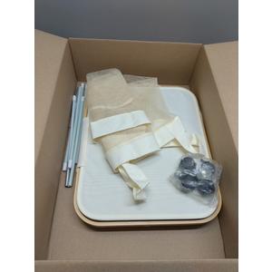 Laundry Hamper with Wheels,20 Gal (75L) Laundry Basket with lid Rolling Clothes Hamper Foldable Dirty Clothes Basket on wheels with Bamboo Frame and Bag for Bedroom, Dorm, Laundry Room-Off White