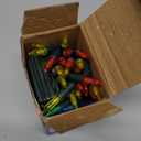 WATERGLIDE 50 LED Outdoor Christmas Lights, 16 FT Battery Operated Mini String Lights with 8 Modes & Timer, Xmas Tree Lights Waterproof for Patio Garden Party Wedding Holiday Decor, Multicolor