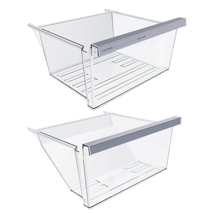 2 PACK W11162443 Refrigerator Crisper Drawer Fit Whirlpool WRS325SDHZ New
