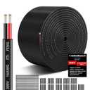 16 Gauge 2 Conductor Electrical Wire, 16 AWG Stranded PVC Cord, 12V Low Voltage/Oxygen-Free Tinned Copper/Flexible 16/2 Wire for Automotive Marine LED Strips Lamps (200FT/ 60.9M)
