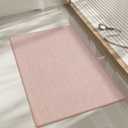 chakme Bathroom Rugs Mat 32x17, Ultra Thin Non Slip Bath Mat Quick Dry Absorbent Bath Mat for Bathroom Floor, (Pink, 32"x17")