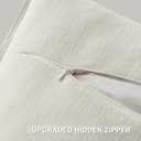 FUTEI Pack of 2 Chenille Throw Pillow Covers 22x22 Inch, Cream | Bound Edge Double-Stitch Design,Same Fabric Both Side,Hidden Zipper,Machine Washable,Pilling-Resistant,Colorfast, No Inserts.